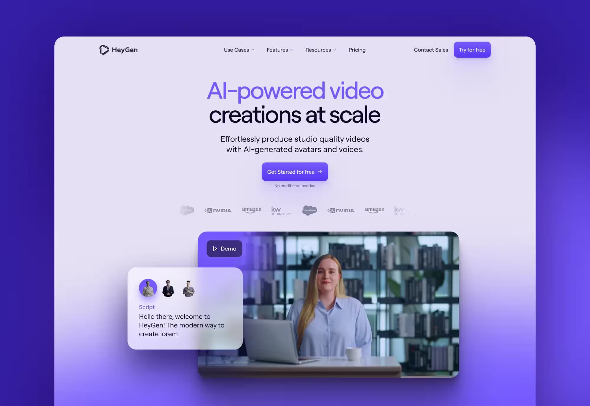heygen website main screenshot