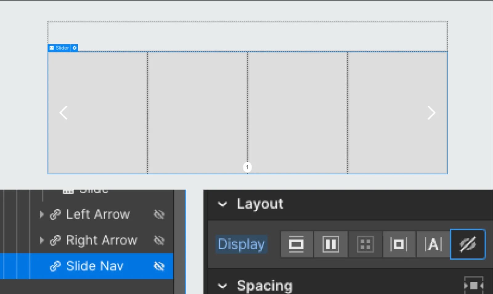 Hiding Arrows and Slide Navigation