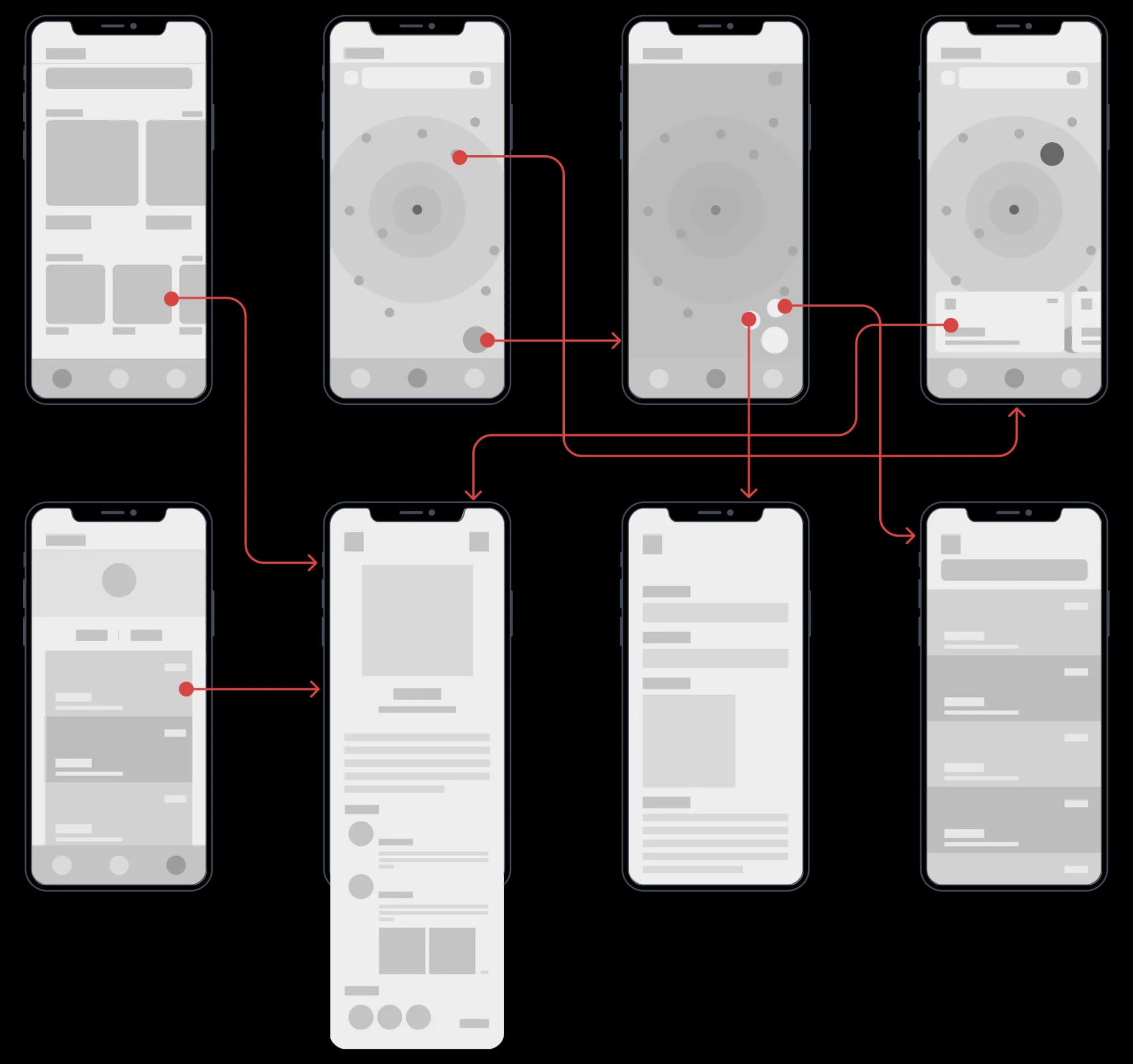 OddityQuest app wireframe.