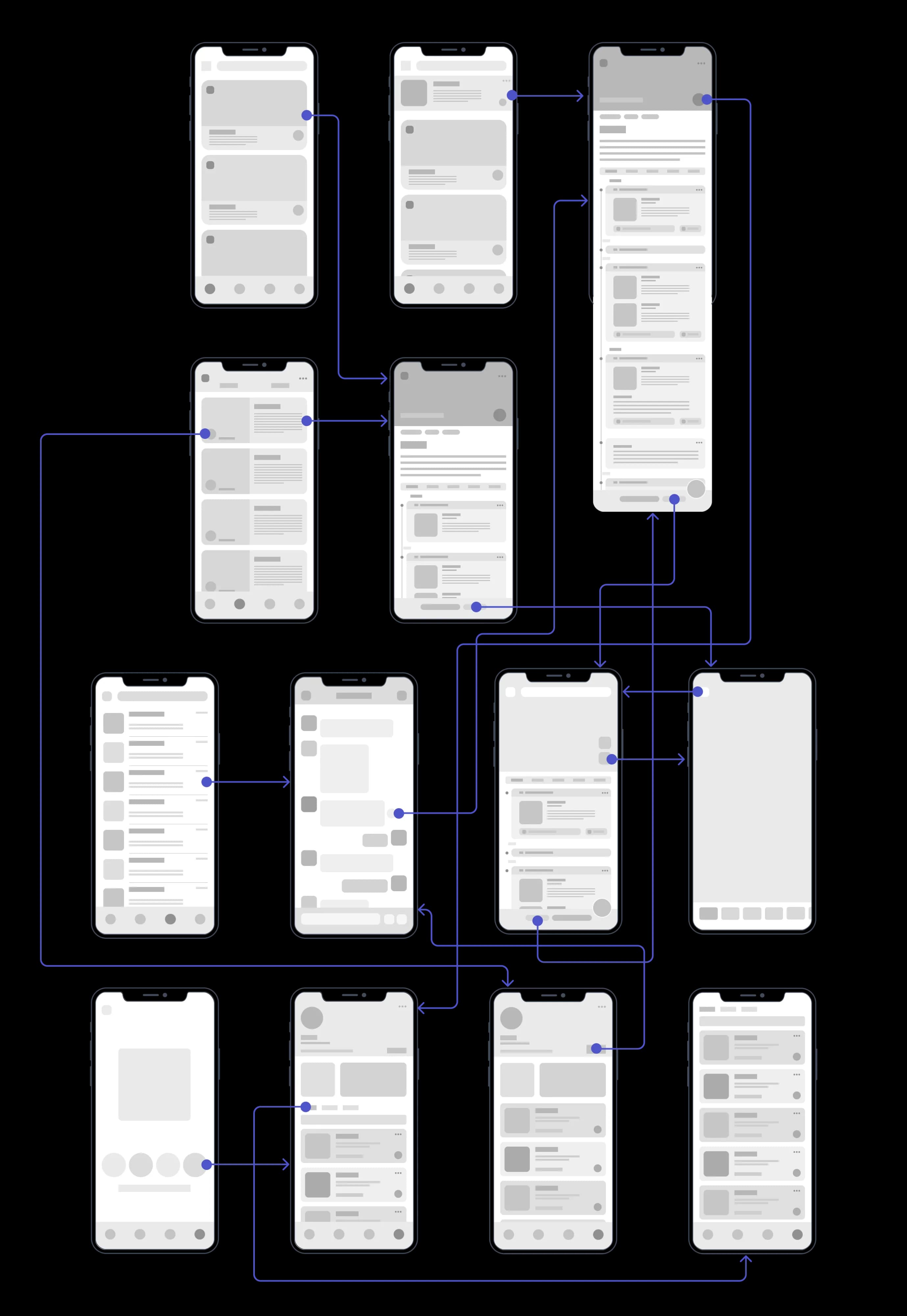 TripCollab app wireframe.